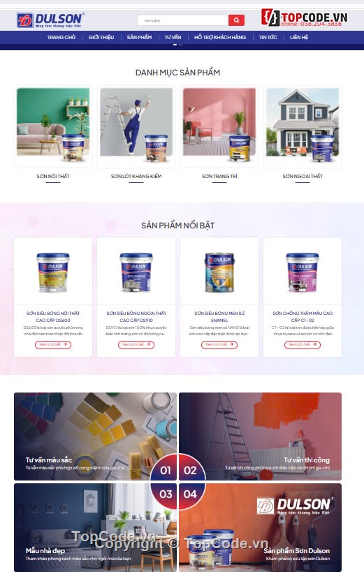 sharecode website bán sơn nước,share code thi công sơn nước,code bán sơn vật liệu xây dựng,sơn nước,sharecode bán sơn nước,Sharecode Website Bán Sơn Nước Giá Rẻ